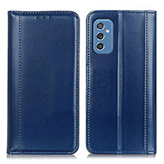 Custodia Portafoglio In Pelle Cover con Supporto M05L per Samsung Galaxy M52 5G Blu