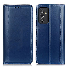 Custodia Portafoglio In Pelle Cover con Supporto M05L per Samsung Galaxy Quantum2 5G Blu