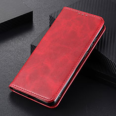 Custodia Portafoglio In Pelle Cover con Supporto M05L per Samsung Galaxy S21 Ultra 5G Rosso