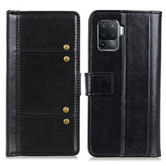 Custodia Portafoglio In Pelle Cover con Supporto M06L per Oppo A94 4G Nero