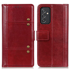 Custodia Portafoglio In Pelle Cover con Supporto M06L per Samsung Galaxy Quantum2 5G Rosso