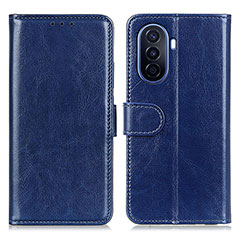 Custodia Portafoglio In Pelle Cover con Supporto M07L per Huawei Nova Y70 Plus Blu
