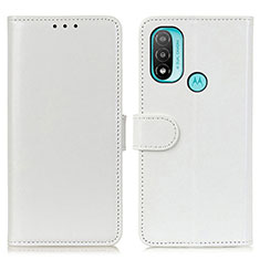 Custodia Portafoglio In Pelle Cover con Supporto M07L per Motorola Moto E20 Bianco