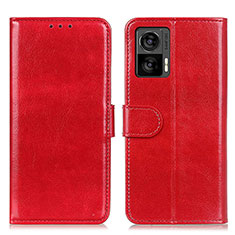 Custodia Portafoglio In Pelle Cover con Supporto M07L per Motorola Moto Edge 30 Neo 5G Rosso