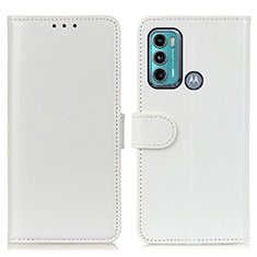 Custodia Portafoglio In Pelle Cover con Supporto M07L per Motorola Moto G40 Fusion Bianco