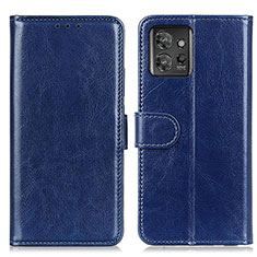 Custodia Portafoglio In Pelle Cover con Supporto M07L per Motorola ThinkPhone 5G Blu