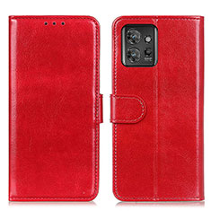 Custodia Portafoglio In Pelle Cover con Supporto M07L per Motorola ThinkPhone 5G Rosso