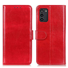 Custodia Portafoglio In Pelle Cover con Supporto M07L per Nokia G100 Rosso