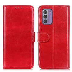 Custodia Portafoglio In Pelle Cover con Supporto M07L per Nokia G310 5G Rosso