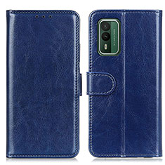Custodia Portafoglio In Pelle Cover con Supporto M07L per Nokia XR21 Blu