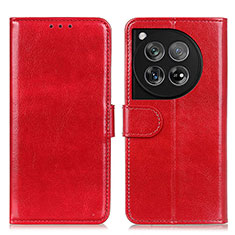 Custodia Portafoglio In Pelle Cover con Supporto M07L per OnePlus Ace 3 5G Rosso