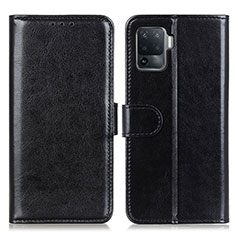 Custodia Portafoglio In Pelle Cover con Supporto M07L per Oppo A94 4G Nero