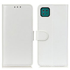 Custodia Portafoglio In Pelle Cover con Supporto M07L per Samsung Galaxy F42 5G Bianco