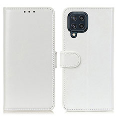 Custodia Portafoglio In Pelle Cover con Supporto M07L per Samsung Galaxy M32 4G Bianco