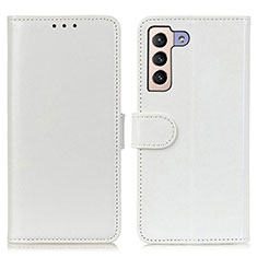 Custodia Portafoglio In Pelle Cover con Supporto M07L per Samsung Galaxy S21 FE 5G Bianco