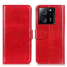 Custodia Portafoglio In Pelle Cover con Supporto M07L per Xiaomi Mi 13T 5G Rosso