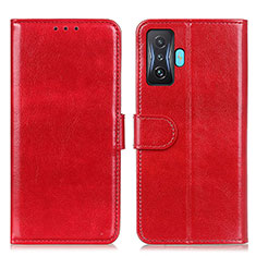 Custodia Portafoglio In Pelle Cover con Supporto M07L per Xiaomi Redmi K50 Gaming 5G Rosso