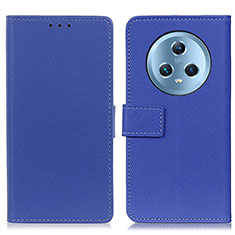 Custodia Portafoglio In Pelle Cover con Supporto M08L per Huawei Honor Magic5 5G Blu
