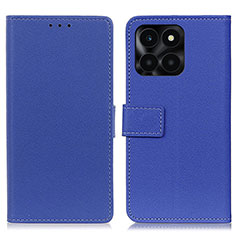 Custodia Portafoglio In Pelle Cover con Supporto M08L per Huawei Honor X6a Blu