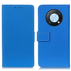 Custodia Portafoglio In Pelle Cover con Supporto M08L per Huawei Nova Y90 Blu