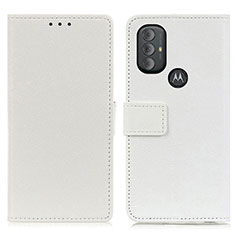 Custodia Portafoglio In Pelle Cover con Supporto M08L per Motorola Moto G Power (2022) Bianco