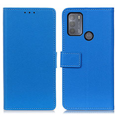 Custodia Portafoglio In Pelle Cover con Supporto M08L per Motorola Moto G50 Blu