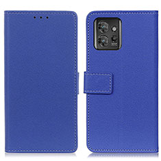 Custodia Portafoglio In Pelle Cover con Supporto M08L per Motorola ThinkPhone 5G Blu