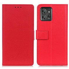 Custodia Portafoglio In Pelle Cover con Supporto M08L per Motorola ThinkPhone 5G Rosso