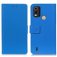 Custodia Portafoglio In Pelle Cover con Supporto M08L per Nokia C21 Plus Blu