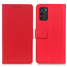 Custodia Portafoglio In Pelle Cover con Supporto M08L per Nokia G100 Rosso
