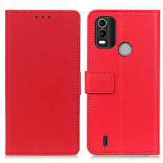 Custodia Portafoglio In Pelle Cover con Supporto M08L per Nokia G11 Plus Rosso