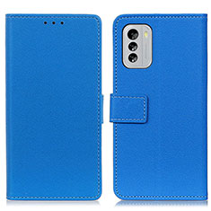 Custodia Portafoglio In Pelle Cover con Supporto M08L per Nokia G60 5G Blu