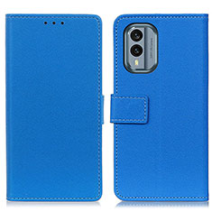 Custodia Portafoglio In Pelle Cover con Supporto M08L per Nokia X30 5G Blu