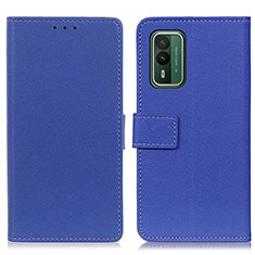 Custodia Portafoglio In Pelle Cover con Supporto M08L per Nokia XR21 Blu