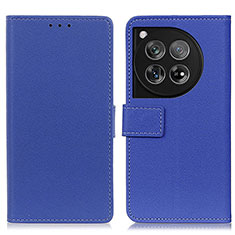 Custodia Portafoglio In Pelle Cover con Supporto M08L per OnePlus 12 5G Blu