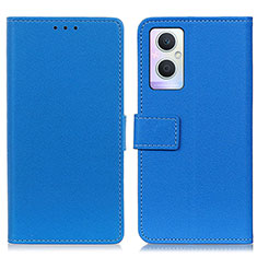 Custodia Portafoglio In Pelle Cover con Supporto M08L per OnePlus Nord N20 5G Blu