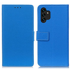 Custodia Portafoglio In Pelle Cover con Supporto M08L per Samsung Galaxy A04s Blu