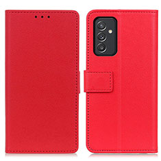 Custodia Portafoglio In Pelle Cover con Supporto M08L per Samsung Galaxy A05s Rosso