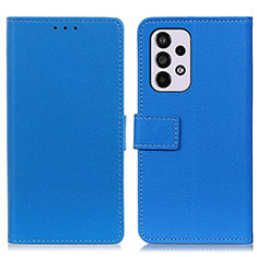 Custodia Portafoglio In Pelle Cover con Supporto M08L per Samsung Galaxy A33 5G Blu