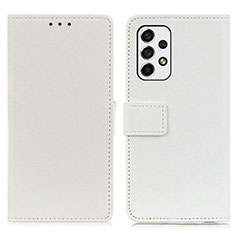 Custodia Portafoglio In Pelle Cover con Supporto M08L per Samsung Galaxy A53 5G Bianco