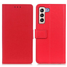 Custodia Portafoglio In Pelle Cover con Supporto M08L per Samsung Galaxy S21 5G Rosso