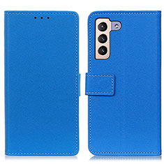 Custodia Portafoglio In Pelle Cover con Supporto M08L per Samsung Galaxy S21 Plus 5G Blu