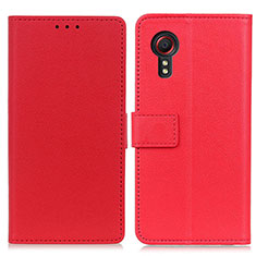 Custodia Portafoglio In Pelle Cover con Supporto M08L per Samsung Galaxy XCover 5 SM-G525F Rosso
