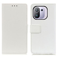 Custodia Portafoglio In Pelle Cover con Supporto M08L per Xiaomi Mi 11 Pro 5G Bianco