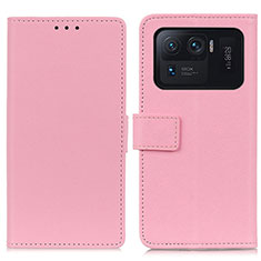 Custodia Portafoglio In Pelle Cover con Supporto M08L per Xiaomi Mi 11 Ultra 5G Rosa