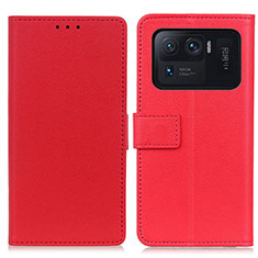 Custodia Portafoglio In Pelle Cover con Supporto M08L per Xiaomi Mi 11 Ultra 5G Rosso