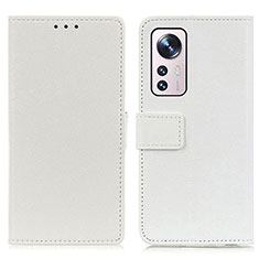 Custodia Portafoglio In Pelle Cover con Supporto M08L per Xiaomi Mi 12 5G Bianco