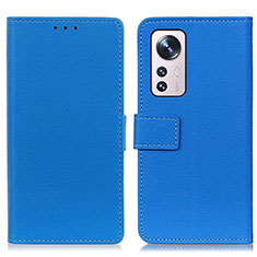 Custodia Portafoglio In Pelle Cover con Supporto M08L per Xiaomi Mi 12 5G Blu