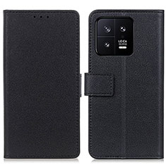 Custodia Portafoglio In Pelle Cover con Supporto M08L per Xiaomi Mi 13 5G Nero