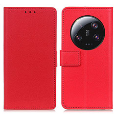 Custodia Portafoglio In Pelle Cover con Supporto M08L per Xiaomi Mi 13 Ultra 5G Rosso